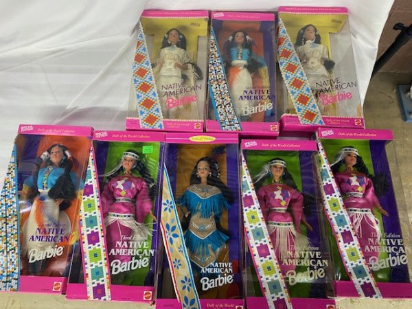 Lot Of 35 Original Mattel Barbie Doll Vinyl International Barbie Lot