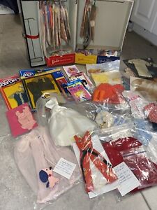Vintage Barbie Clothes Lot 1960s 1970s Tons Of Shoes 40+ Outfits Case Included
