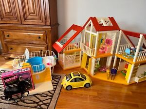 1979 Barbie Doll A-Frame Dream House-Great Condition With Pool & Accessories