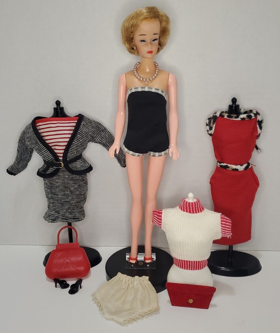 VTG Valentine Bubble-Cut Blonde Polly Doll RARE Original Clothing & Accessories