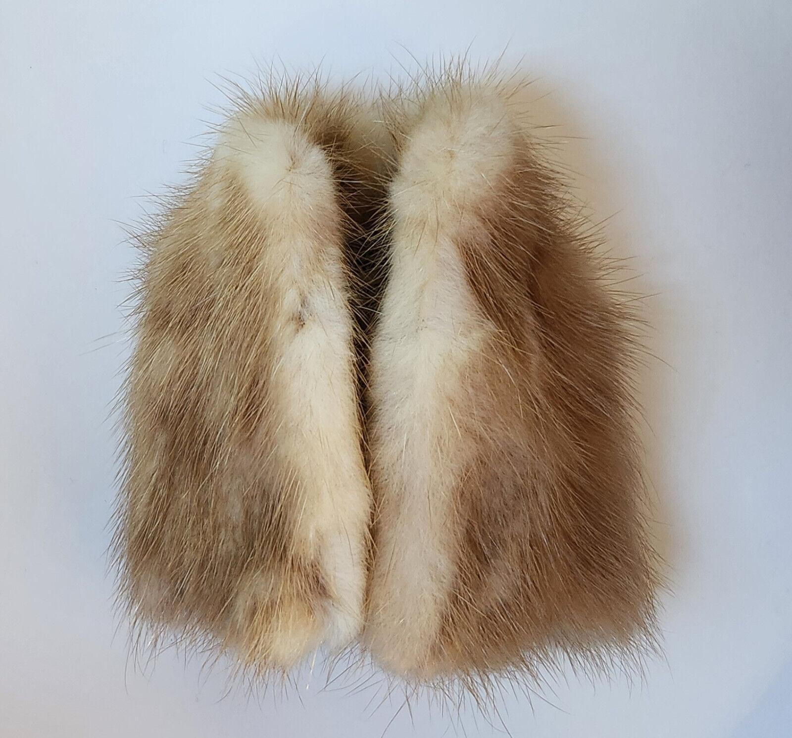 Vintage Barbie RARE 1960's Sears Genuine Mink Fur Coat Stole Shawl Autumn Haze