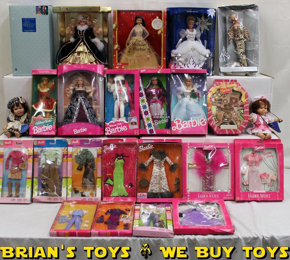 Barbie/Doll Lot of 24: Fashion Avenue, Winter Fantasy, Holiday Hostess & More NR