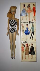 Original Vintage 1959  - 1960 Barbie #3  Blond, excellent condition, 1959 box.