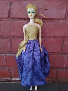 Vintage #1 or #2 Ponytail Barbie Doll Head on 1962 Midge Body w/8+ Vtg Outfits