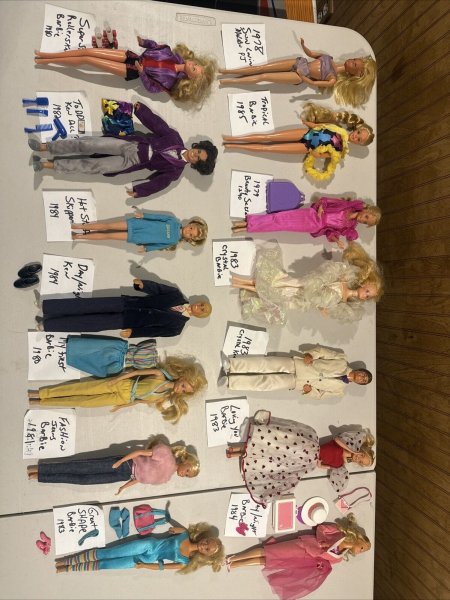 BARBIE DOLLS- Lot Of 22 With Clothes And Accessories