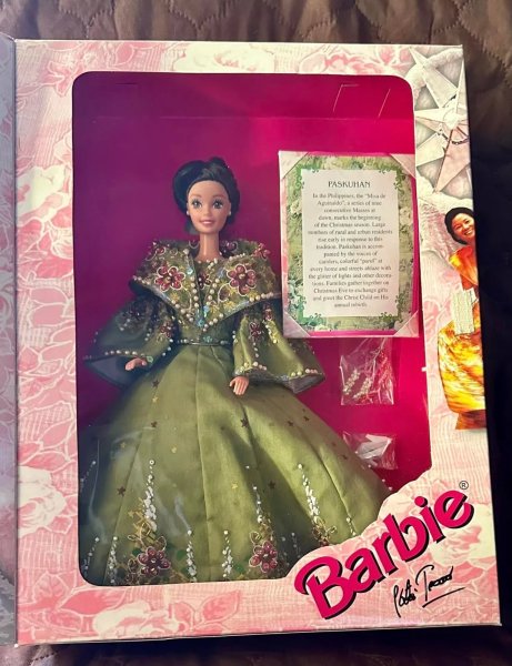 NRFB TRADISYONG FILIPINA BARBIE PASKUHAN 2000 PHILIPPINES SIGNED by PATIS TESORO