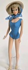 Vintage Extra Silver Ash Long Hair American Girl Barbie Wearing In The Swim