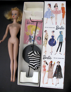 SPECTACULAR Vintage 1960 Mattel Barbie #3 Blonde Ponytail W/BOX, ALL ORIGINAL