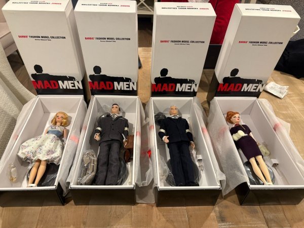 Mad Men Barbie Silkstone Collection - Complete Set of 4 - New in Box - NRFB