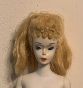 Vintage Barbie Doll 1960 #3, Blonde, Mattel & Handmade Clothes