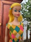 High color 1966 Japan Color Magic Barbie Doll Blonde  Outfit Clip Stand Shoes