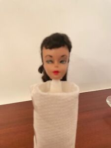 Rare Vintage 1959-1960 Barbie Brunette w Beauty Mark, No Eye Color- Head Only