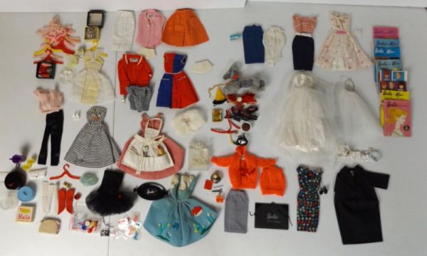 Vintage 1960's Original Barbie Clothing, Shoes & Accessories Lot