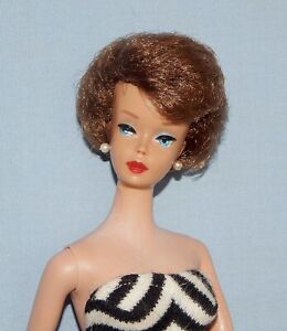 Vintage Barbie Bubble Cut Brownette Super Rare! HTF Gorgeous No Green on #4 Body
