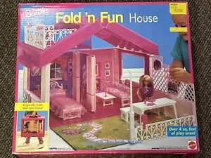 Vintage 1992 Barbie Fold N Fun House Dream Home Mattel In Original Box Unopened