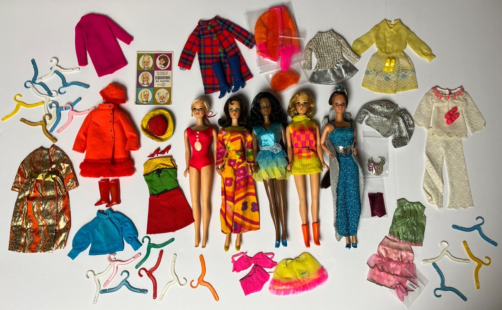 HUGE Vintage Barbie Mod Lot of 5 Twist & Turn Stacey Christie Jamie Whitney