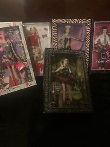 Barbie doll lot 5 nrfb 1 Tokidoki 2 Hello Kitty 2 Hard Rock Cafe Cool Collector