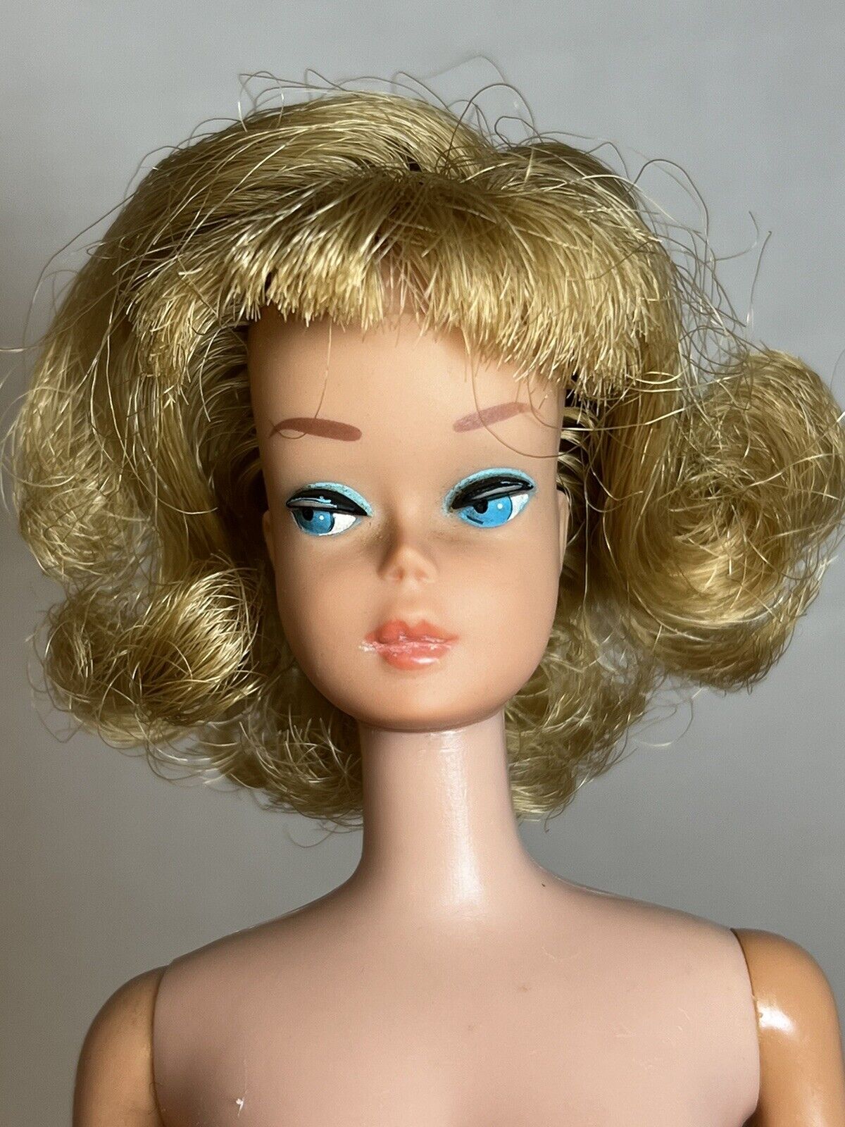 Vintage Barbie Blonde Side Part American Girl Barbie Doll Japan