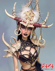 Integrity Toys Ooak Repainted Rerooted Fashion Royalty Barbie Full set Doll