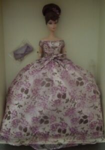NRFB 2005 *VIOLETTE SILKSTONE BARBIE DOLL* PLATINUM LABEL LIMITED 156 OF 999 COA