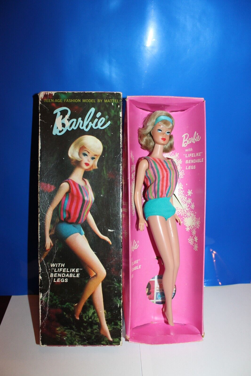 Vintage Barbie American Girl Side Part  MIB- Never Played With