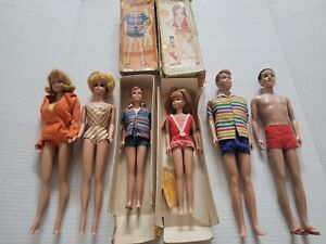 Vintage Barbie Doll Ken Ricky Skipper Friend Collection AS IS