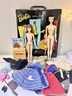 Vintage Barbie Ponytail #3 Doll Raven Case Outfits Original Makeup, Skipper