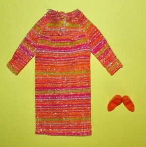 Japanese Exclusive Barbie Multi-Color Striped Knit Shift Dress