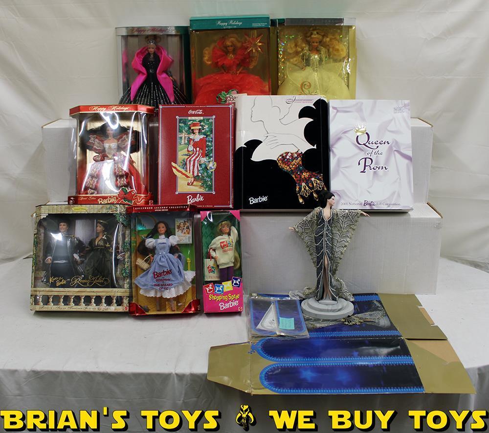 Barbie/Doll Lot of 11: Erte Startdust, Romeo & Juliet, Dorothy & More NR