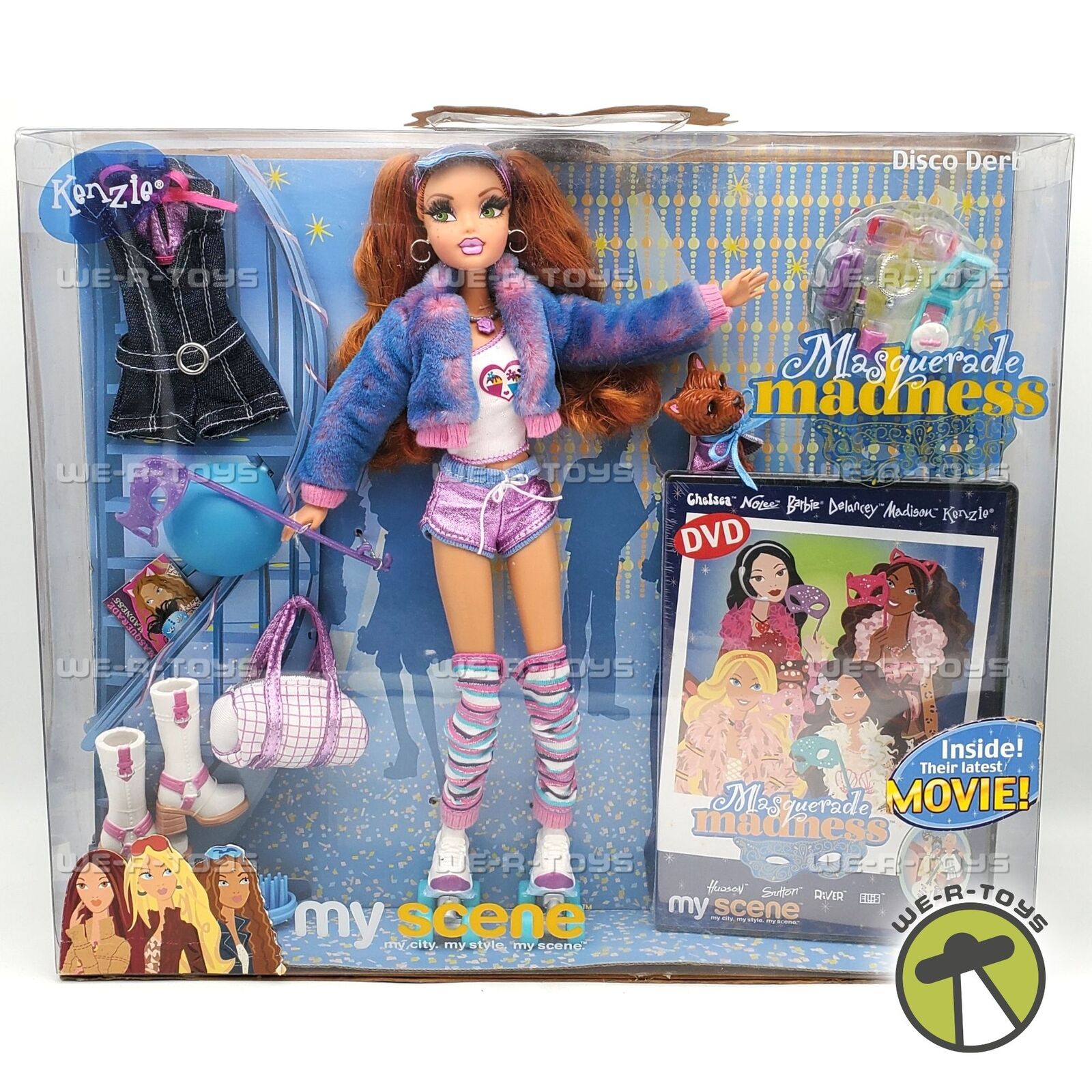 Barbie My Scene Masquerade Madness Kenzie Disco Derby Doll 2004 Mattel #G5523