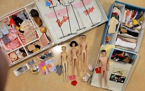 Vintage 1960 #3 Barbie Doll Collection Ken, Midge, Fashion Queen, Clothes, Acces