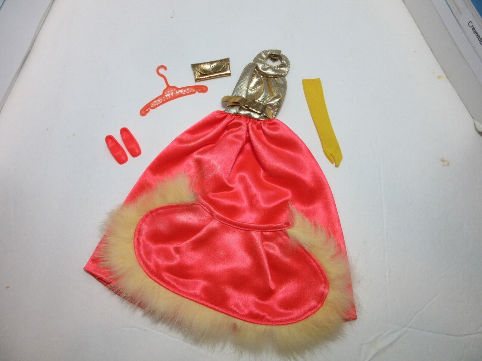 1972 Barbie Walking Miss America Regal Red Set #3217 Missing One Glove
