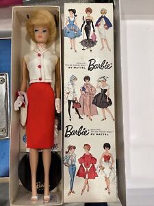 vintage bubble cut barbie 1962 platinum #850 rare outfit
