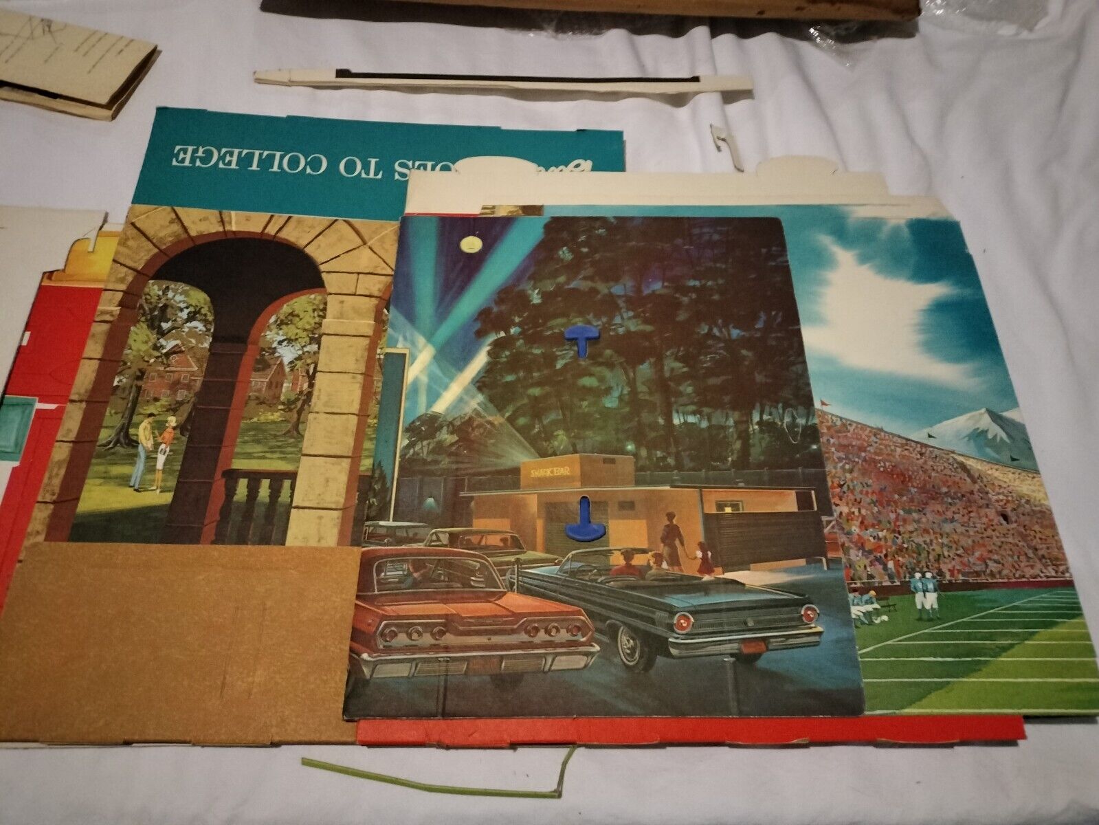 NRFB Vintage BARBIE GOES TO COLLEGE, NIB , Un-cut, Mattel Structure