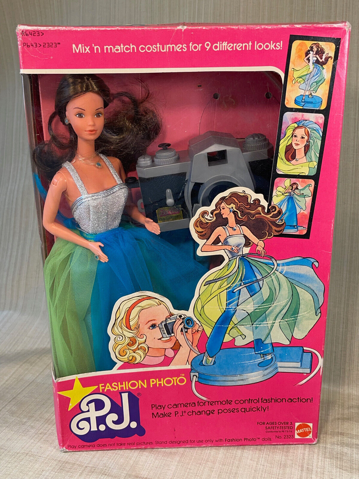 Vintage Barbie 1977 "Fashion Photo PJ" Doll, NRFB Superstar Era, Steffie Face