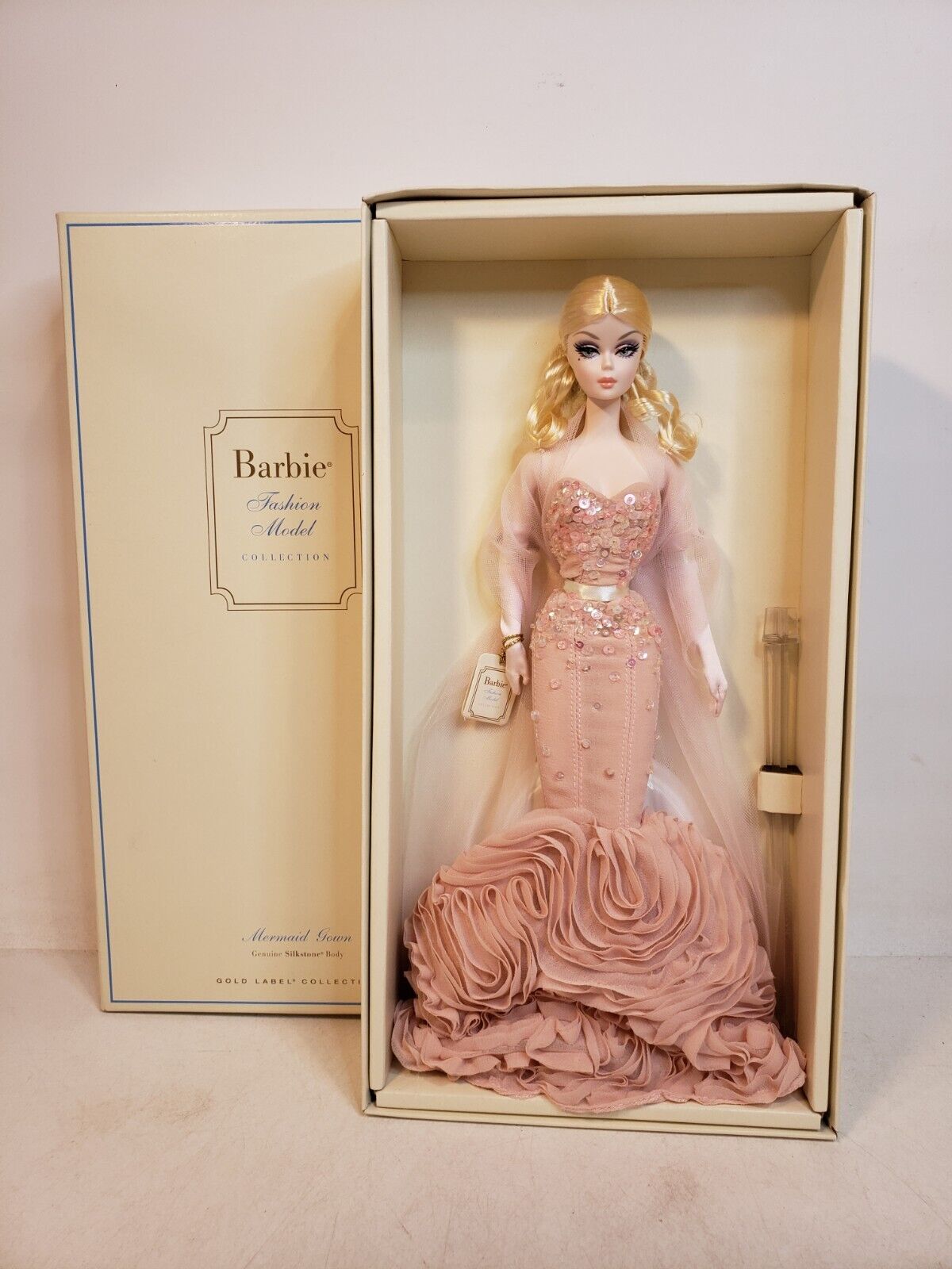 MERMAID GOWN SILKSTONE BARBIE DOLL 2012 GOLD LABEL MATTEL X8254 NRFB
