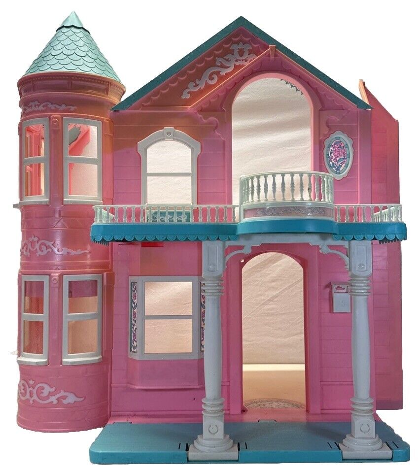 Vintage Mattel 1995 Barbie Victorian Dream House Folding with Elevator WORKS