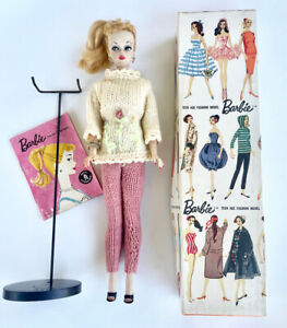 1959 Vintage #2 Barbie, blonde ponytail, very good condition, with box, swimsuit