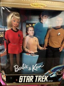 star trek barbie and ken giftset 1996