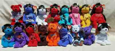 Lot of TY Elvis Beanie Babies