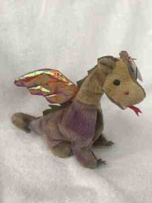 Ty Beanie Original Baby SCORCH the Dragon, 1998, Mint Cond.