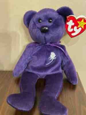 Mint Condition, Ty Beanie Babies, Princess Bear - Princess Diana, rare, retired