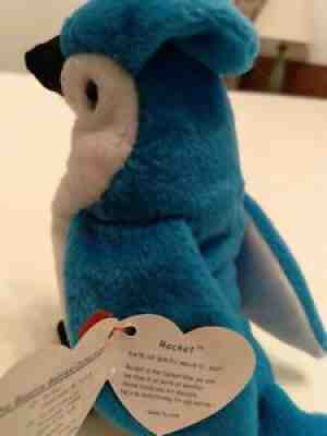 TY Beanie Babies BBOC Card - Series 2 Birthday (GREEN) - ROCKET the Blue Jay:   - Toys, Plush, Trading Cards, Action Figures & Games online  retail store shop sale