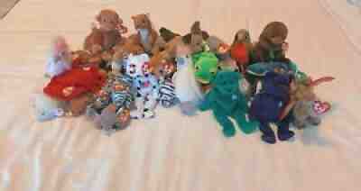 Huge rare collectors beanie baby collection including Princess Di, Kuku, Scorch