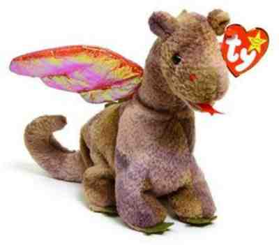 Ty Beanie Baby 4210 Scorch The Dragon 1998