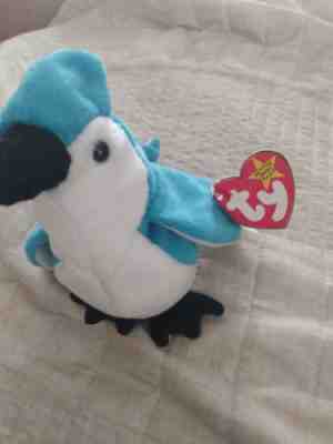 TY Beanie Babies BBOC Card - Series 2 Birthday (SILVER) - ROCKET the Blue  Jay