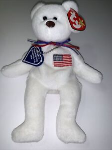 Ty Beanie Baby Libearty 1996 Style: 4057 DOB: Summer 1996 Atlanta, GA USA Errors