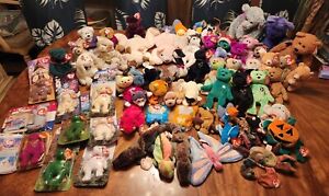 Huge Lot 70 TY Beanie Babies, Attic, Classic Rare/Retired COLLECTIBLE 1993-2008