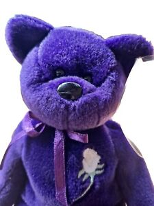 Rare OOAK 1st ED Princess Diana Ty Beanie Baby w/Facial Abnormality Smoosh Face
