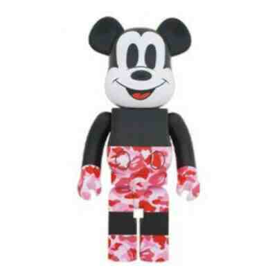 BE@RBRICK BAPE MICKEY MOUSE Pink 1000% JAPAN MEDICOM TOY import Japanese